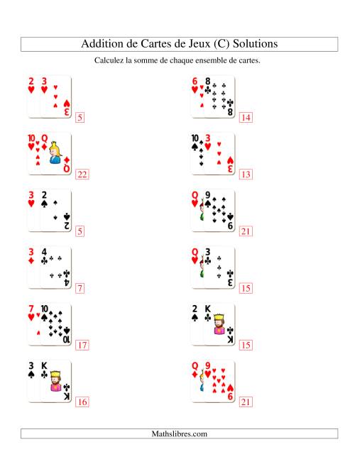 Addition de deux cartes de jeu (C) page 2