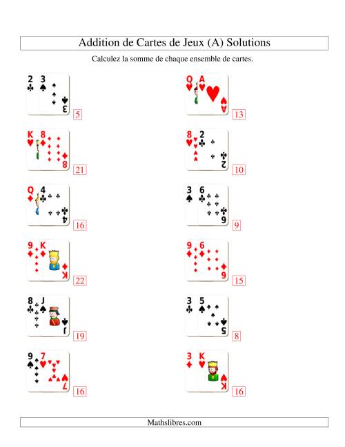 Addition de deux cartes de jeu (Tout) page 2