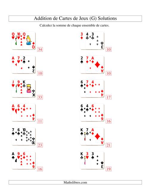 Addition de trois cartes de jeu (G) page 2