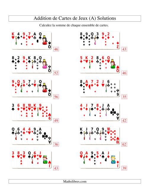 Addition de six cartes de jeu (Tout) page 2