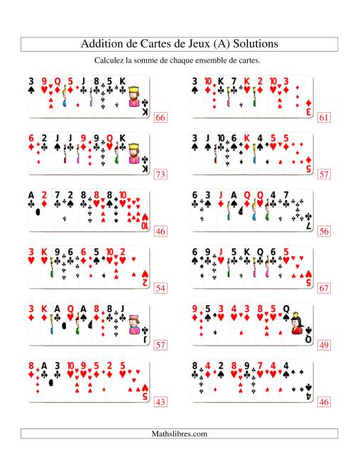 Addition de huit cartes de jeu (A) page 2