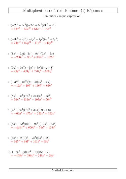 Multiplication de Trois Binômes (I) page 2