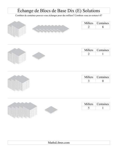 Échange de blocs de centaines pour cubes de milliers (E) page 2