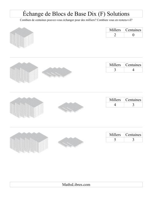 Échange de blocs de centaines pour cubes de milliers (F) page 2