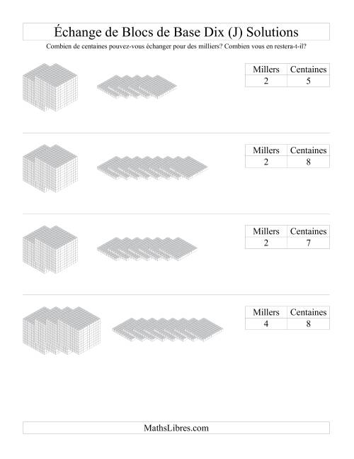 Échange de blocs de centaines pour cubes de milliers (J) page 2