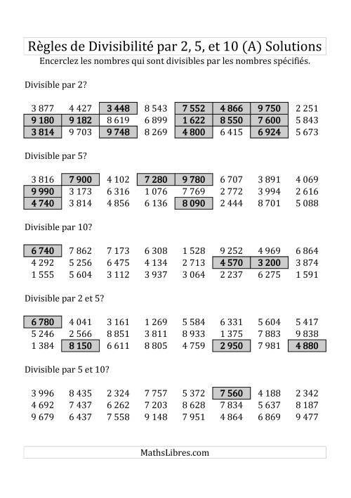Divisibilité par 2, 5 et 10 -- 4-chiffres (Tout) page 2