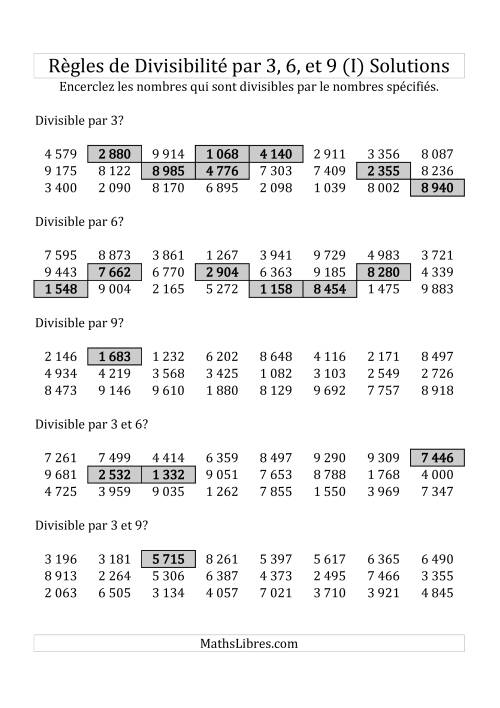 Divisibilité par 3, 6 et 9 -- 4-chiffres (I) page 2