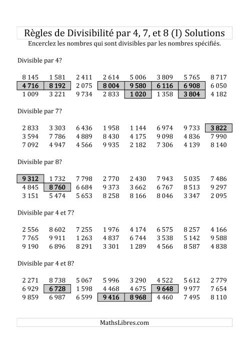 Divisibilité par 4, 7 et 8 -- 4-chiffres (I) page 2