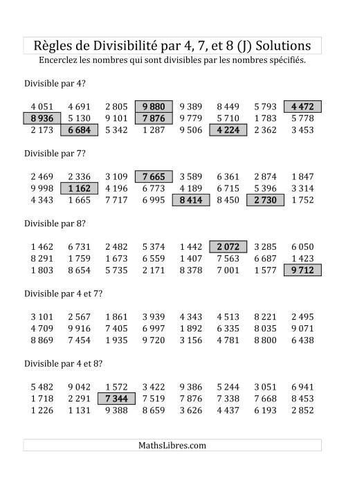 Divisibilité par 4, 7 et 8 -- 4-chiffres (J) page 2