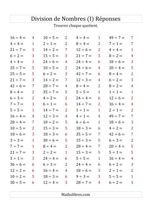 Division de Nombres Jusqu'à 49 (I) page 2