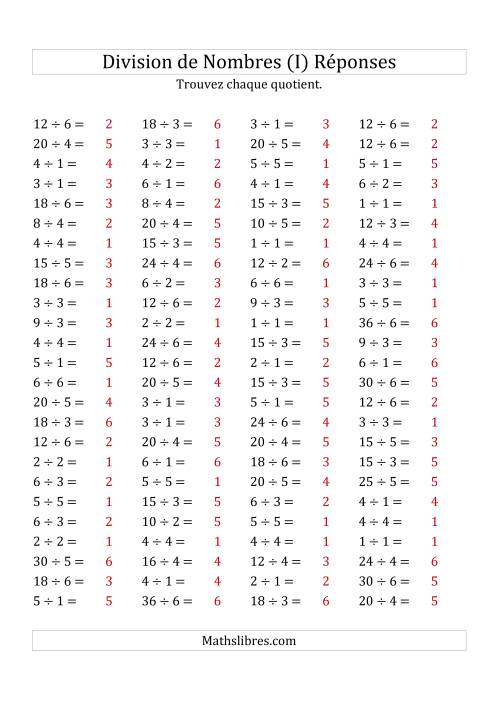 Division de Nombres Jusqu'à 36 (I) page 2