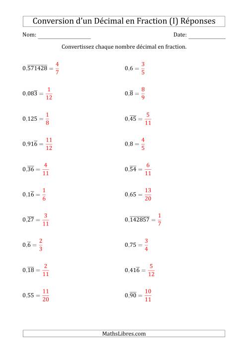 Conversion de Nombres Décimaux Finiset Périodiques en Fractions (I) page 2