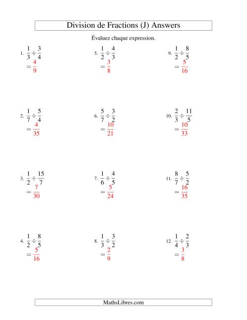 Division de Fractions Impropres (J) page 2