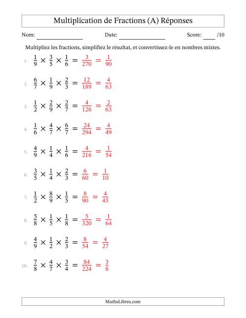 Multiplier trois fractions propres (Tout) page 2