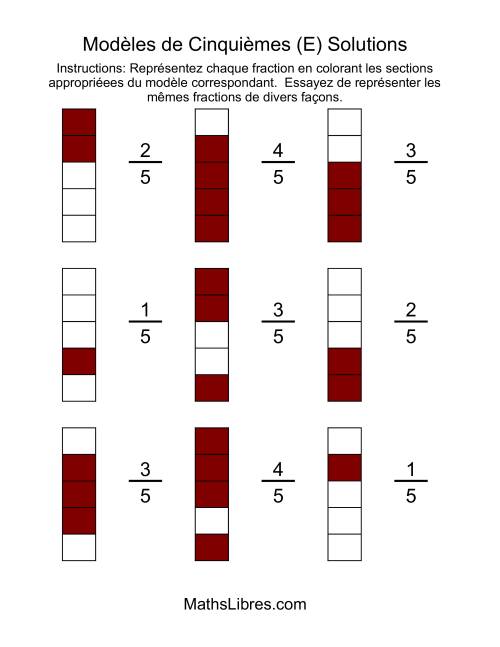 Modèles de Cinquièmes (Couleur) (E) page 2