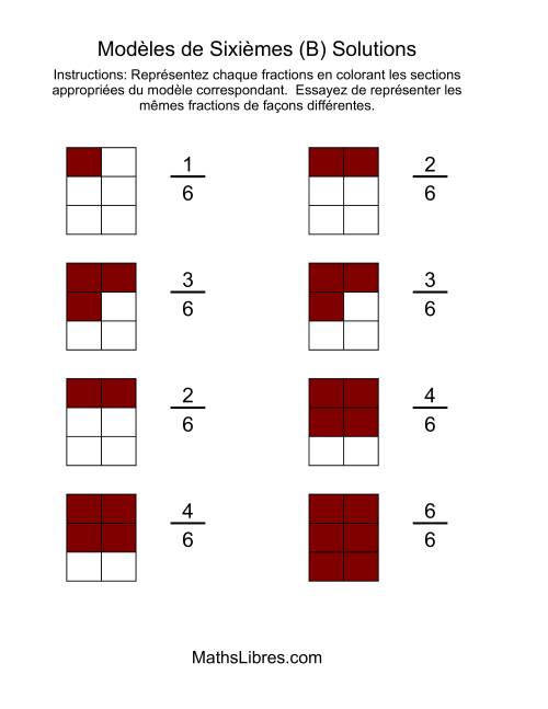 Modèles de Quarts Sixièmes (B) page 2