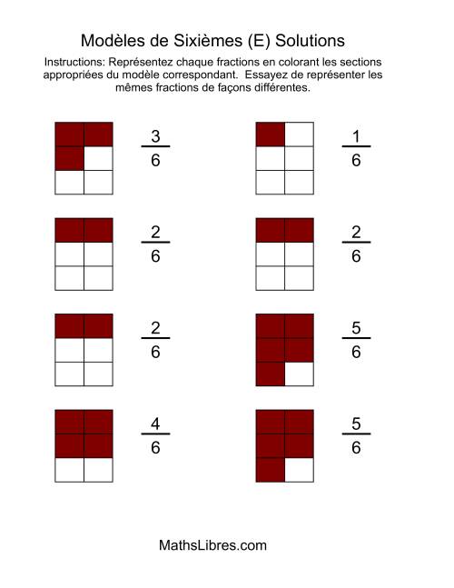 Modèles de Quarts Sixièmes (E) page 2