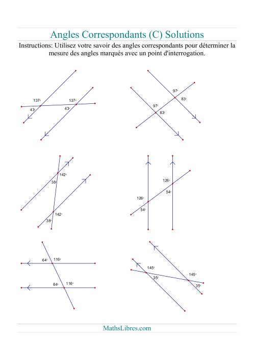 Angles correspondants (C) page 2