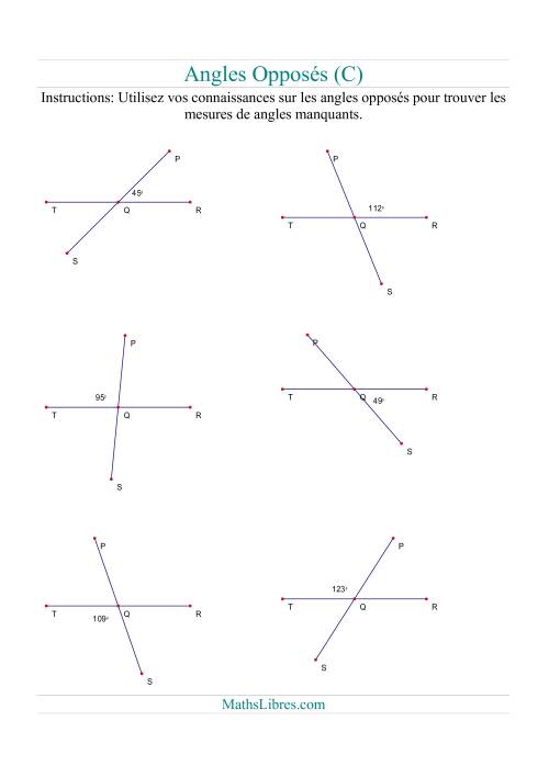 Angles opposés (C)