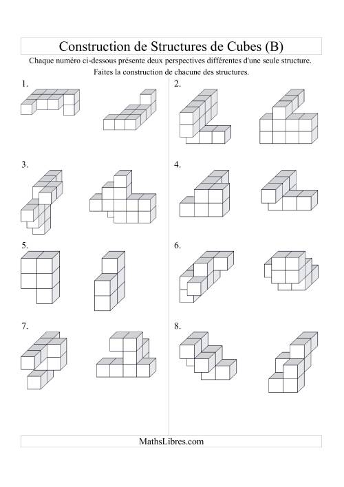 Construction de structures de cubes (B)