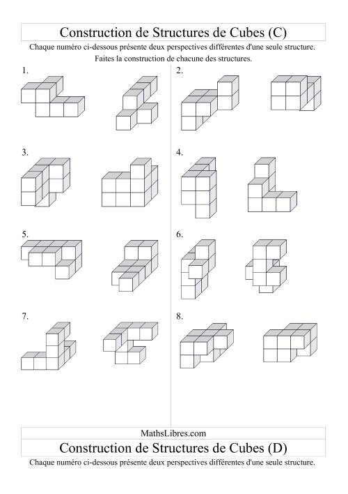 Construction de structures de cubes (C)