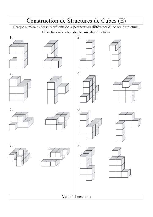 Construction de structures de cubes (E)