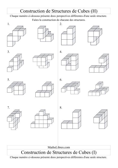 Construction de structures de cubes (H)
