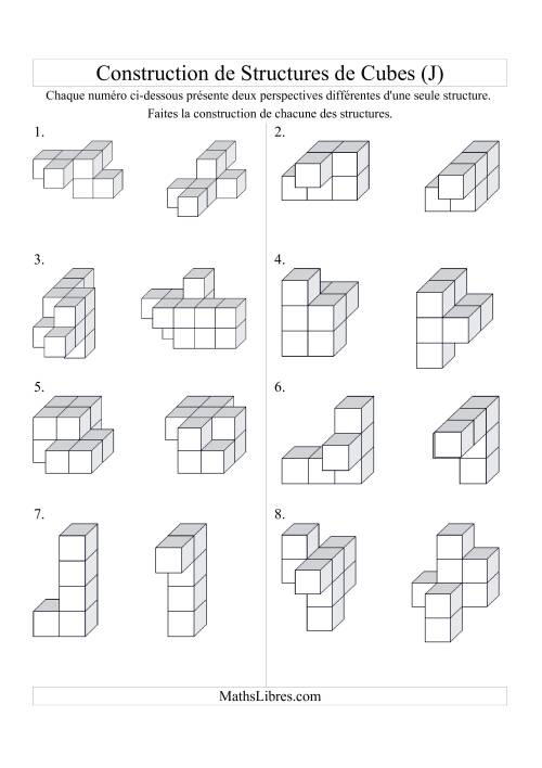 Construction de structures de cubes (J)