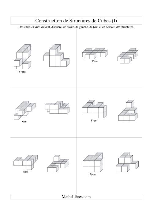 Vues de côté de structures de cubes (I) page 2