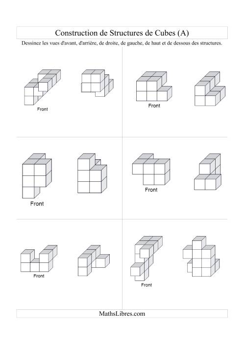 Vues de côté de structures de cubes (Tout) page 2