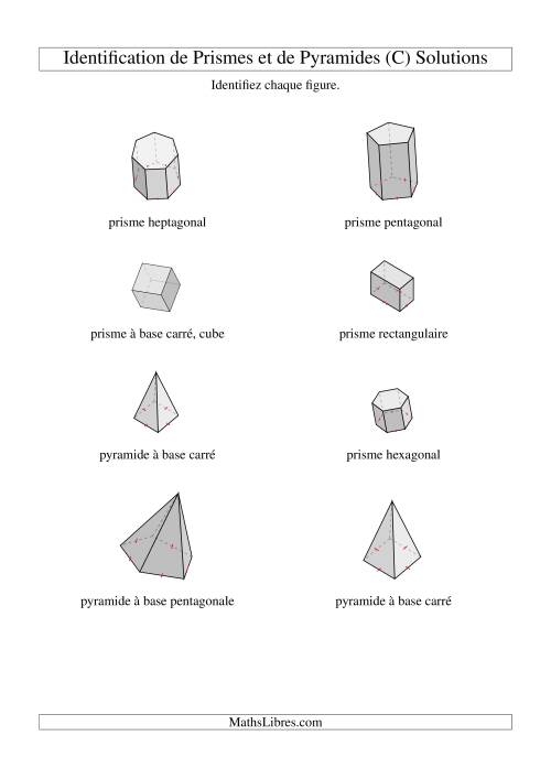 Identification de Prismes et de Polyèdres (C) page 2
