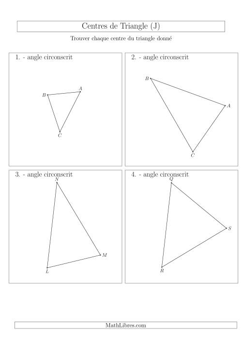 Angles Circonscrits des Triangles Aiguës (J)