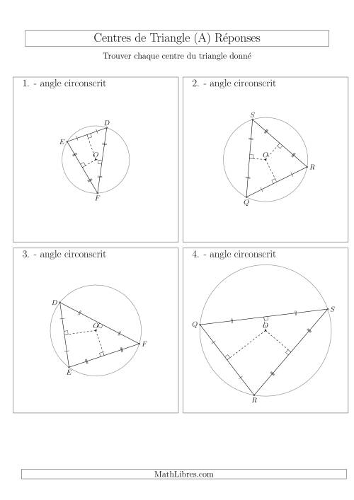 Angles Circonscrits des Triangles Aiguës  et Obtus (A) page 2