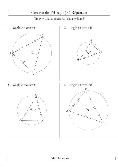Angles Circonscrits des Triangles Aiguës  et Obtus (B) page 2