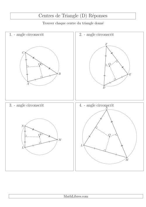 Angles Circonscrits des Triangles Aiguës  et Obtus (D) page 2
