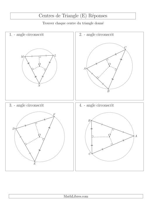 Angles Circonscrits des Triangles Aiguës  et Obtus (E) page 2