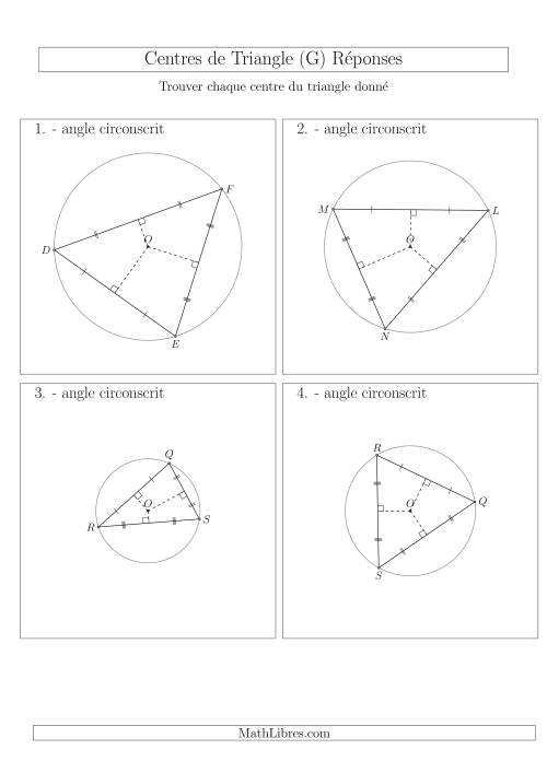 Angles Circonscrits des Triangles Aiguës  et Obtus (G) page 2