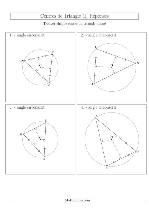Angles Circonscrits des Triangles Aiguës  et Obtus (I) page 2