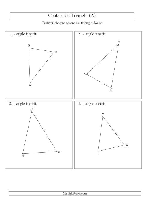 Angles Inscrits des Triangles Aiguës (A)