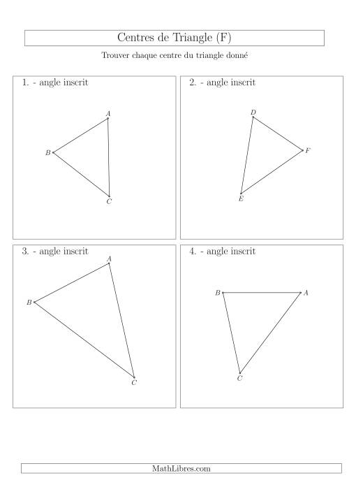Angles Inscrits des Triangles Aiguës (F)