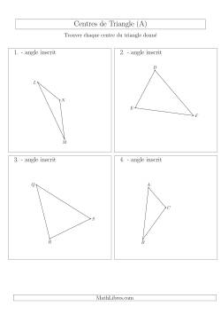 Angles Inscrits des Triangles Aiguës et Obtus