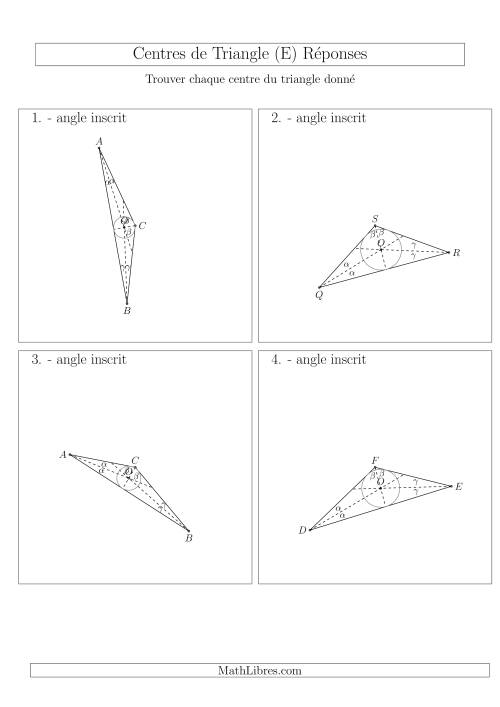 Angles Inscrits des Triangles Aiguës et Obtus (E) page 2