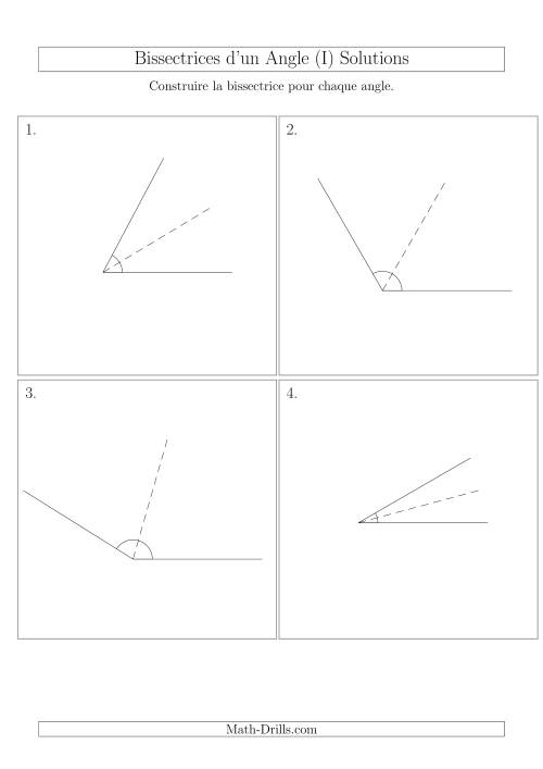 Bissectrices d'un Angle (Sans des Angles Tournés Aléatoirement) (I) page 2