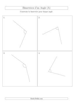 Bissectrices d'un Angle (Avec des Angles Tournés Aléatoirement)