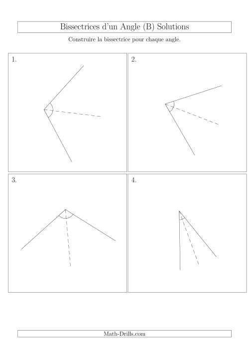 Bissectrices d'un Angle (Avec des Angles Tournés Aléatoirement) (B) page 2