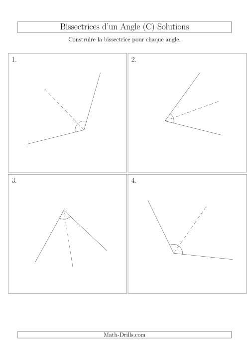 Bissectrices d'un Angle (Avec des Angles Tournés Aléatoirement) (C) page 2