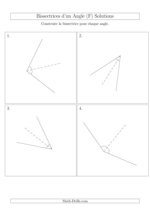 Bissectrices d'un Angle (Avec des Angles Tournés Aléatoirement) (F) page 2