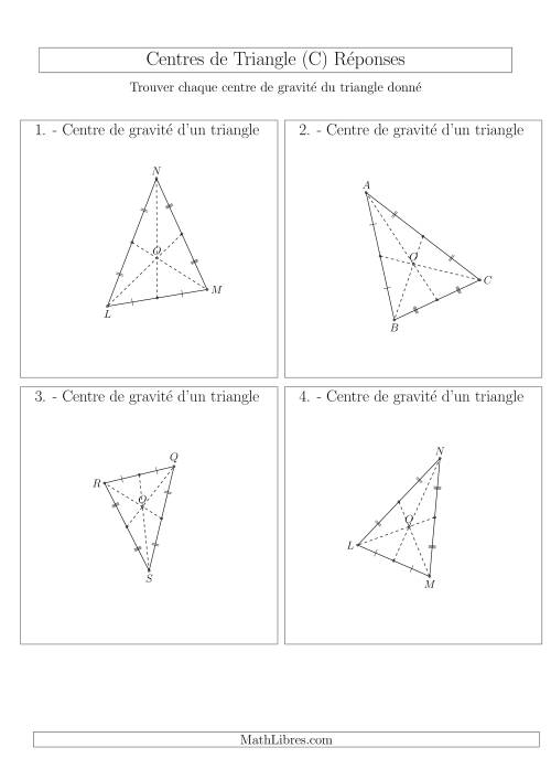 Centres de Gravité des Triangles Aiguës (C) page 2