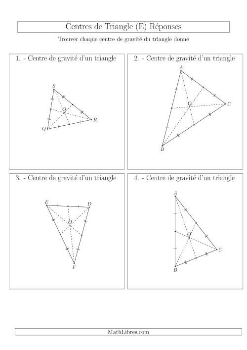 Centres de Gravité des Triangles Aiguës (E) page 2