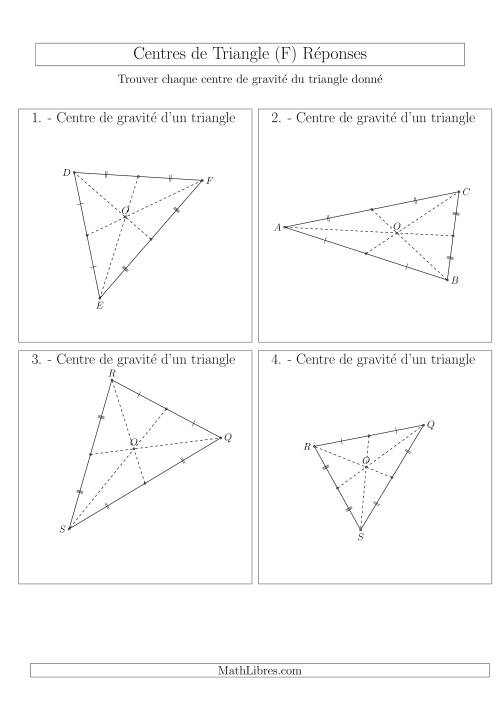 Centres de Gravité des Triangles Aiguës (F) page 2